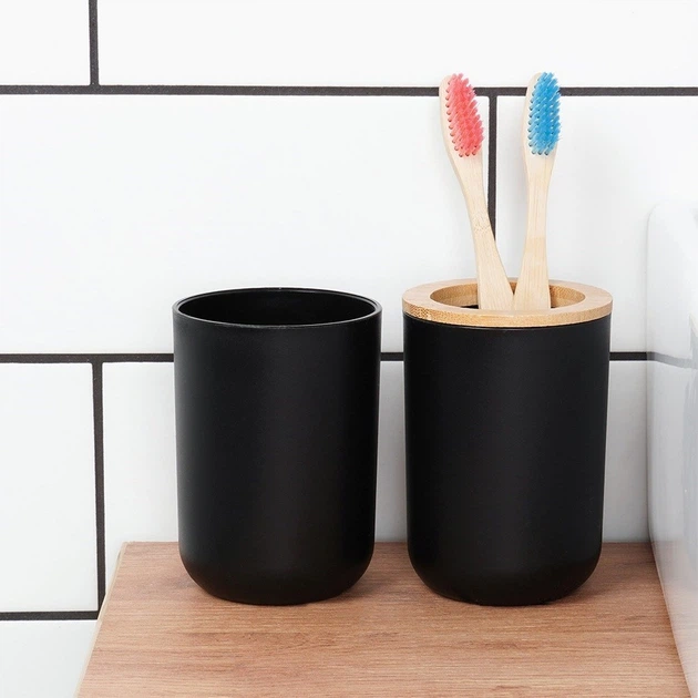 Zestaw akcesoriów łazienkowych Vilde 6 elementów Czarny - obraz 7