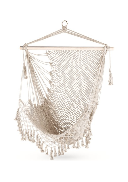 Подвесное кресло-гамак Outtec Boho бразильское с бахромой до 120 кг - Фото 4 Подвесное кресло-гамак Outtec Boho бразильское с бахромой до 120 кг - изображение 4