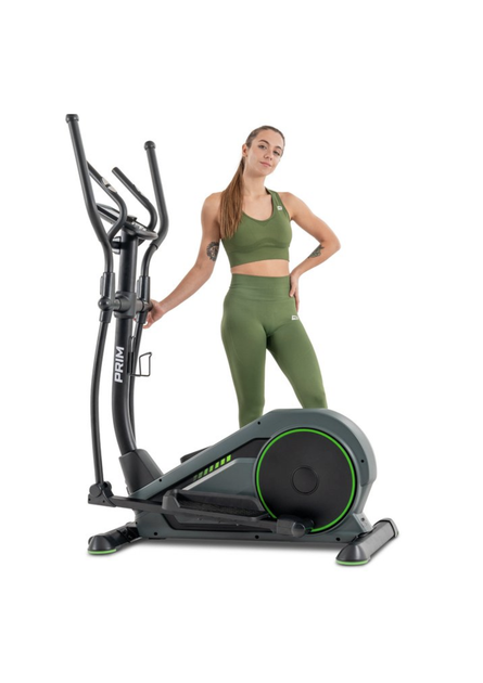 Орбитрек электромагнитный Hop-Sport HS-120C Prim Black-Green + Коврик до 120 кг - изображение 10