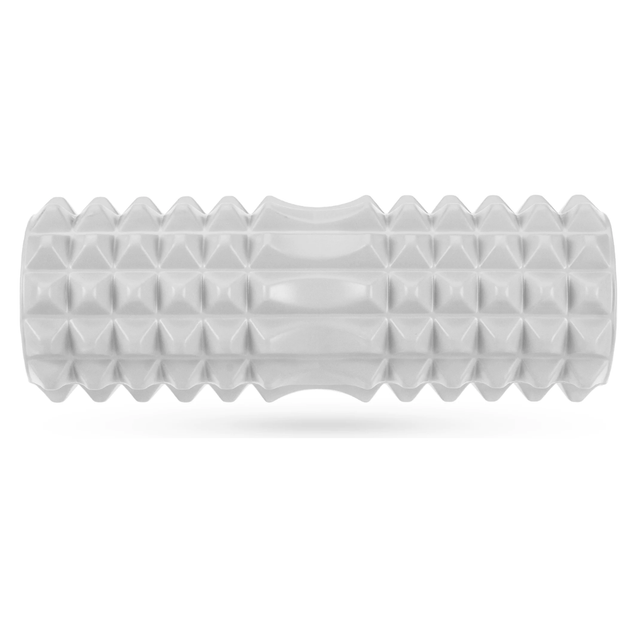 Массажный ролик Gymtek 33x10 5 см серый для йоги фитнеса компактный - изображение 3