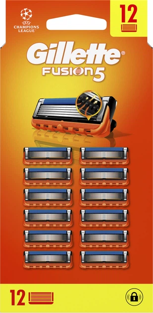 Сменные картриджи для бритья Gillette Fusion5 12 шт (8006540986141