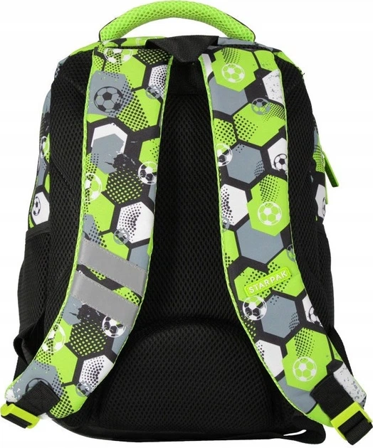 Plecak szkolny StarPak Football Green 38 x 25 x 18 cm (5905523681406) - obraz 3