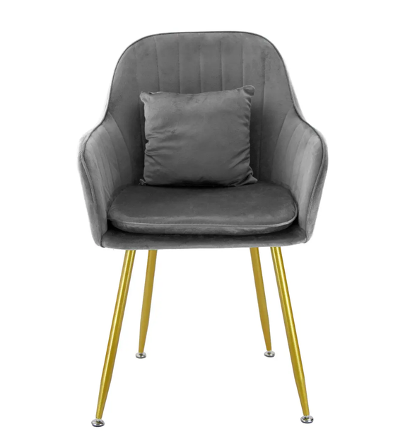 Стул в скандинавском стиле с мягкой обивкой DSF-316 Gray - изображение 5