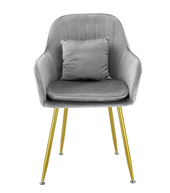 Стул в скандинавском стиле с мягкой обивкой DSF-316 Light Gray - изображение 2