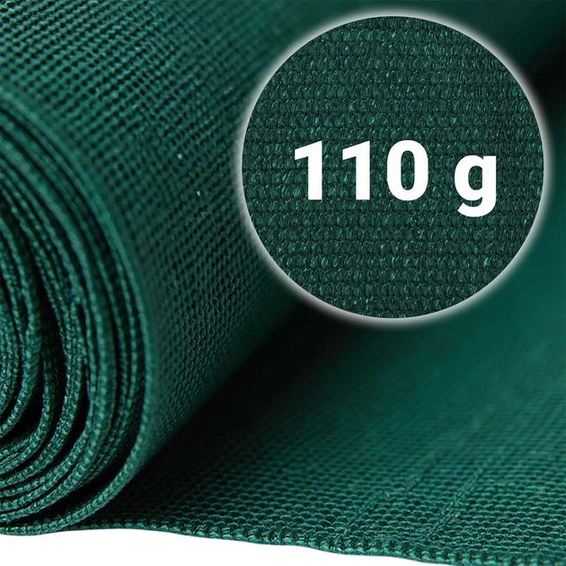 Siatka cieniująca Plonos 1.5 x 50 m + 50 zacisków Zielona (454301) - obraz 3