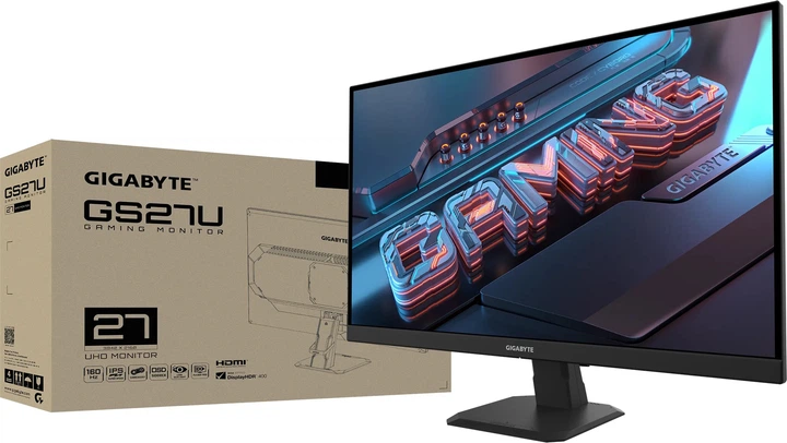 Монітор Gigabyte 27'' GS27U 68.6 cm (3840 x 2160) (1ms) (2 x HDMI, 1 x Display Port 1.4, 1 x 3.5 mm mini-Jack) (Black) (GS27U EK) - зображення 10
