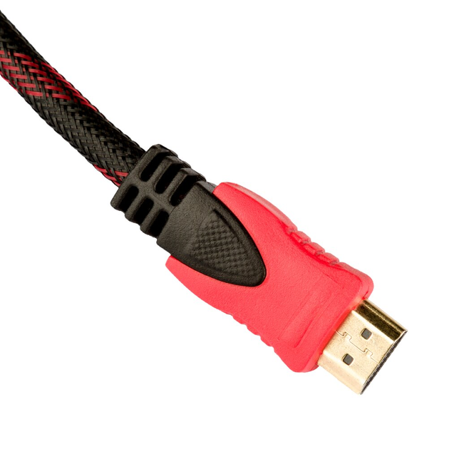 Шнур HDMI на HDMI 10м, посилений в обмотці / Кабель у тканинній оболонці / Високошвидкісний провід - зображення 6