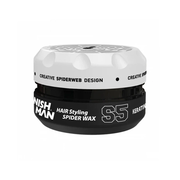 Віск для стилізації волосся Nishman Hair Styling Wax S5 Spider Keratin 150 мл - Фото 1 Віск для стилізації волосся Nishman Hair Styling Wax S5 Spider Keratin 150 мл - зображення 1