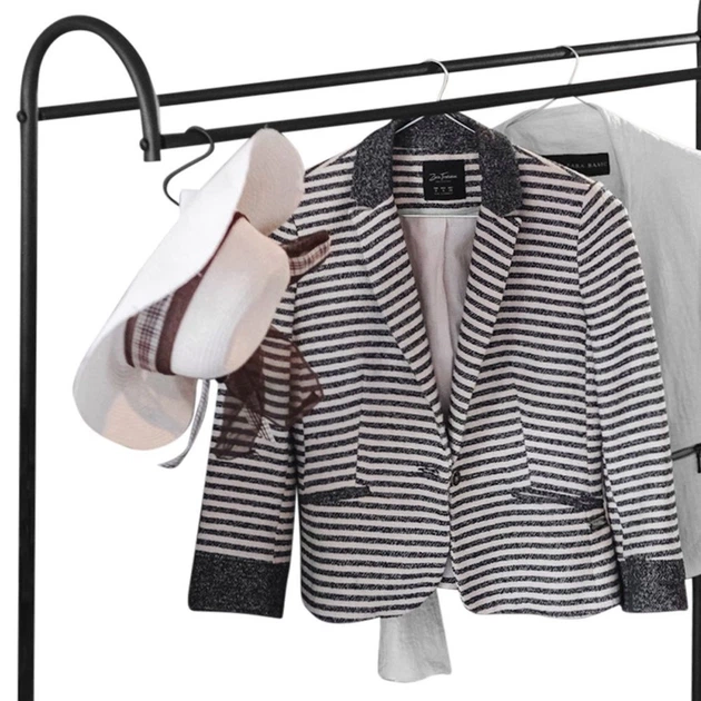 Wieszak stojący na ubrania Vilde 879016 Metalowy Czarny 147 cm (5904316446949) - obraz 2