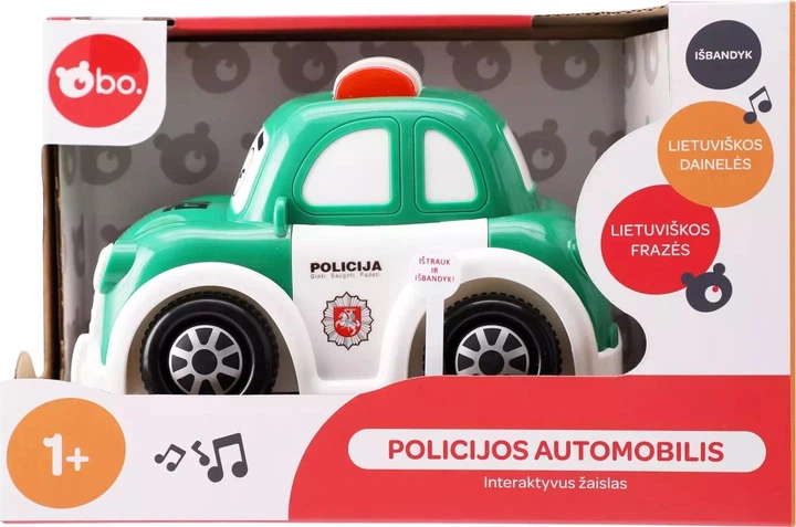 Поліцейська машинка bo. Interactive police car (Lithuanian language) (4743199080199) - зображення 2