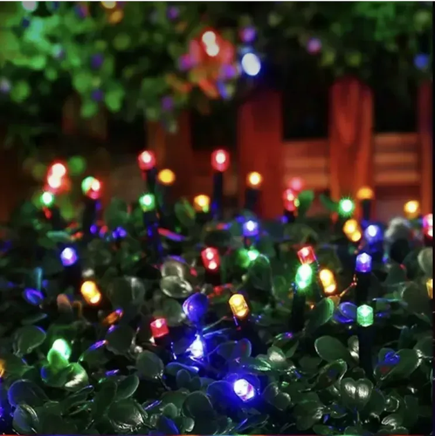 Светодиодная гирлянда на елку 20 м Ekspand 300 LED лампочек новогодняя гирлянда в комнату 8 режимов темно-зеленый провод Мультиколор - изображение 3