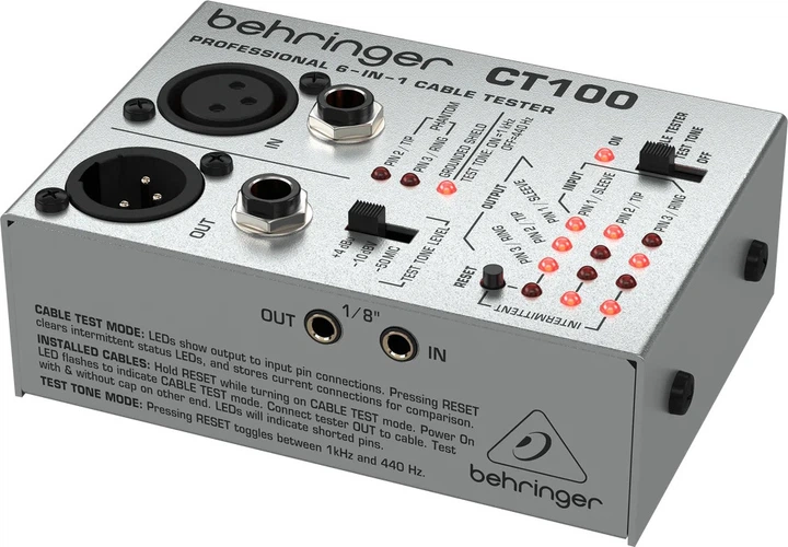 Кабельний тестер Behringer CT100 (SUP_as99) - зображення 3