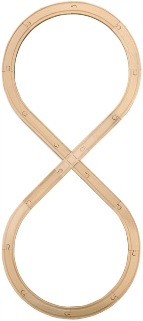 Дерев'яний набір Eichhorn Залізнична колія 27 елементів (4003046009286) - зображення 4