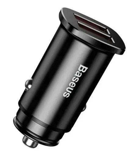 Автомобільний Зарядний Пристрій 2USB Baseus Square Metal QC 30W Black (CCALL-DS01) - Фото 1 Автомобільний Зарядний Пристрій 2USB Baseus Square Metal QC 30W Black (CCALL-DS01) - изображение 1