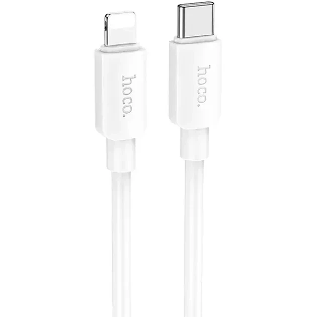 Кабель Type-C to Lightning 0,25м Hoco X96 White - Фото 1 Кабель Type-C to Lightning 0,25м Hoco X96 White - изображение 1