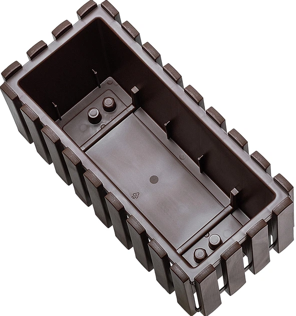 Skrzynia balkonowa Kadax Glifada 38 x 18 x 16.5 cm Brązowa (K8028) - obraz 3