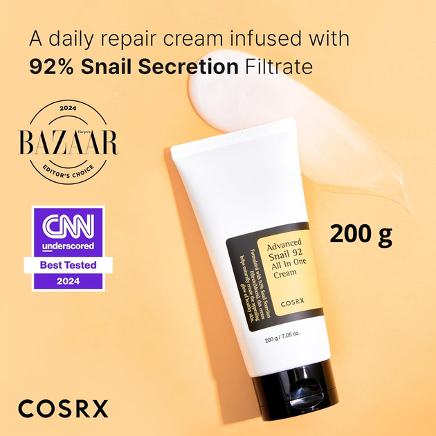 200 г. Крем с муцином улитки COSRX Advanced Snail 92 All in One Cream - изображение 3