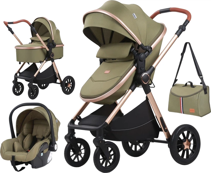 Коляска 3 в 1 Kidilo H2D Green (1071348) (Kidilo H2D green) - Фото 1 Коляска 3 в 1 Kidilo H2D Green (1071348) (Kidilo H2D green) - изображение 1