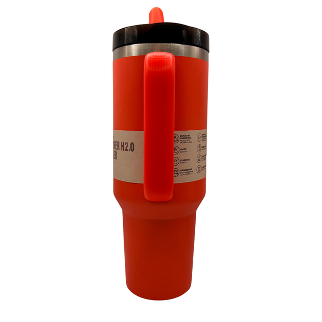 Термос термокружка Stanley Quencher ProTour Flip Straw Tumbler из нержавеющей стали 1,18 л Cherry Red KT7001951 - Фото 7 Термос термокружка Stanley Quencher ProTour Flip Straw Tumbler из нержавеющей стали 1,18 л Cherry Red KT7001951 - изображение 7