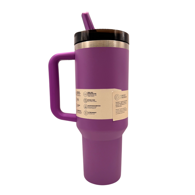 Термос термокружка Stanley Quencher ProTour Flip Straw Tumbler из нержавеющей стали 1,18 л Purple KT7001952 - Фото 7 Термос термокружка Stanley Quencher ProTour Flip Straw Tumbler из нержавеющей стали 1,18 л Purple KT7001952 - изображение 7