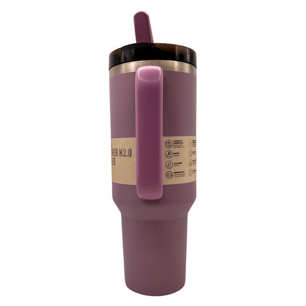 Термос термочашка Stanley Quencher ProTour Flip Straw Tumbler з нержавіючої сталі 1,18 л Lavander KT7001964 - Фото 8 Термос термочашка Stanley Quencher ProTour Flip Straw Tumbler з нержавіючої сталі 1,18 л Lavander KT7001964 - зображення 8