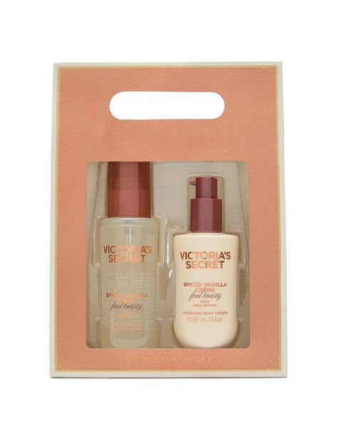 Подарочный набор спрей мистов + лосьон Victoria's Secret Feel Toasty 2-Piece Full-Sized Body Mist & Lotion Gift Set - Фото 1 Подарочный набор спрей мистов + лосьон Victoria's Secret Feel Toasty 2-Piece Full-Sized Body Mist & Lotion Gift Set - изображение 1