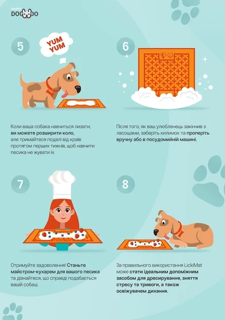 LickiMat Splash миска-килимок антистрес для собак, уповільнює харчування, помаранчевий - зображення 2
