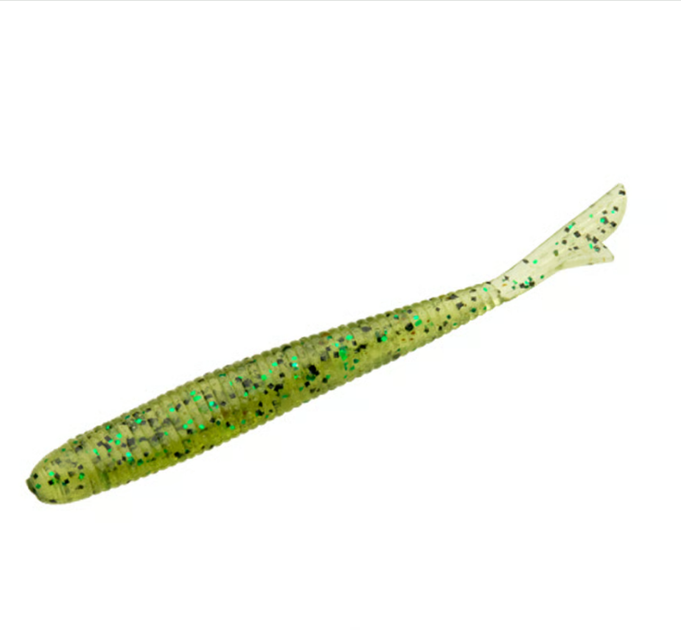 Приманка Bait Breath U30 Fish Tail 4,5" (8 шт.) #144 Watermelon/Black/Green Flake(FS_94C6AD8C25B2) - Фото 1 Приманка Bait Breath U30 Fish Tail 4,5" (8 шт.) #144 Watermelon/Black/Green Flake(FS_94C6AD8C25B2) - изображение 1