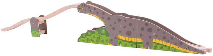 Zestaw drewniany Bigjigs Rail Most dinozaurów (0691621092422) - obraz 3