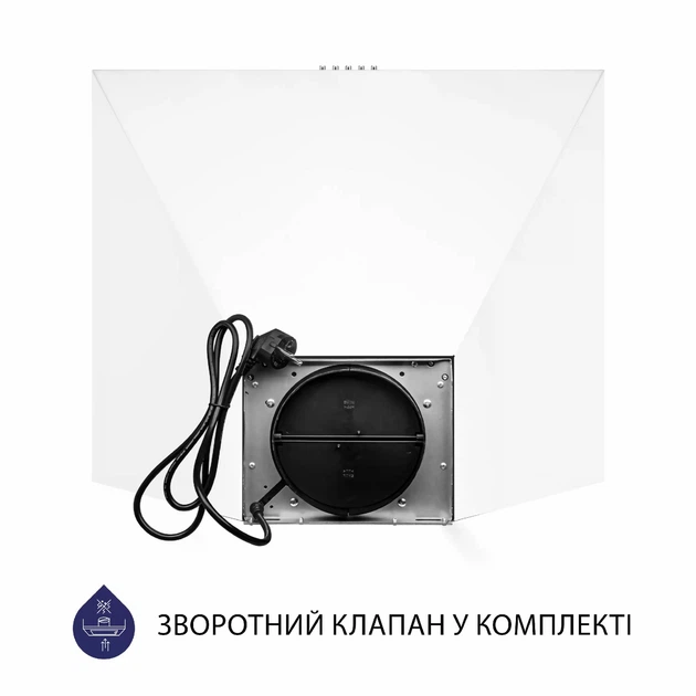Кухонная вытяжка Minola HK 6614 WH 1000 LED белая купольная мощная декоративная настенная, 1000 куб.м. - Фото 6 Кухонная вытяжка Minola HK 6614 WH 1000 LED белая купольная мощная декоративная настенная, 1000 куб.м. - изображение 6