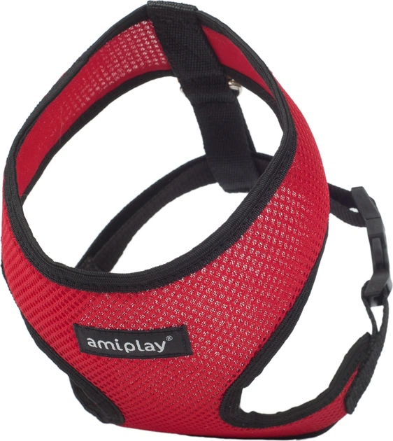 Шлейки для собак Amiplay Scout Air M Червоні (5907563248823) - зображення 2