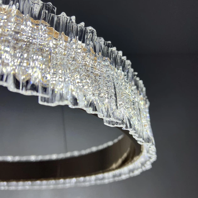 Люстра светодиодная подвесная LUMINARIA ERIKA 65W R485 GOLD / LED светильник (с пультом) - Уцінка - изображение 2