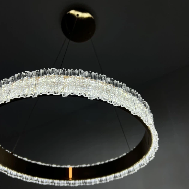 Люстра светодиодная подвесная LUMINARIA ERIKA 65W R485 GOLD / LED светильник (с пультом) - Уцінка - изображение 4