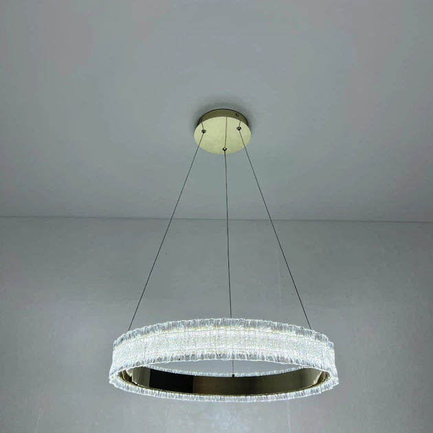 Люстра светодиодная подвесная LUMINARIA ERIKA 65W R485 GOLD / LED светильник (с пультом) - Уцінка - изображение 7
