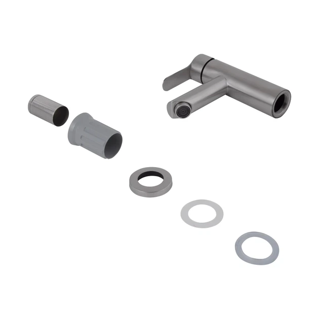 Brinex Pure 001F Смеситель для раковины низкий Nickel - изображение 3