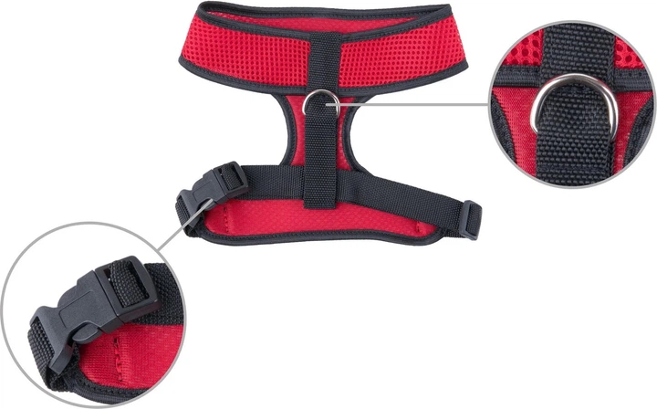 Шлейки для собак Amiplay Scout Air L Червоні (5907563248878) - зображення 3