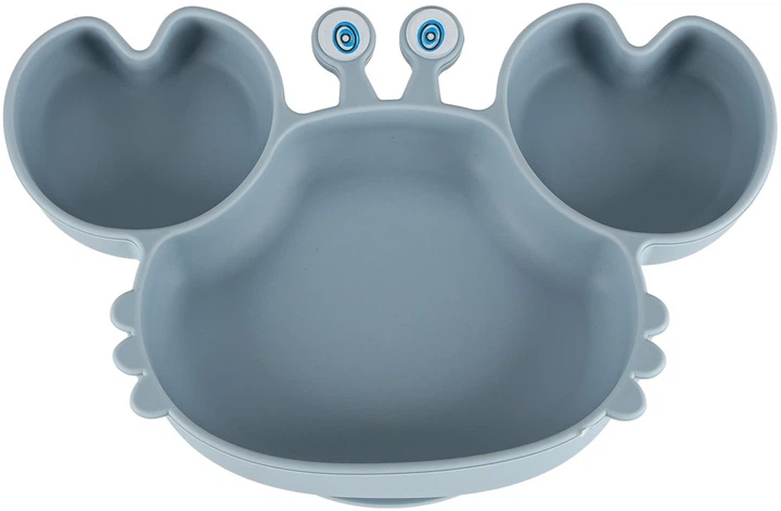 Zestaw naczyń dla dzieci Kik silikonowe krab niebieski 9 szt (5903039767966) - obraz 2