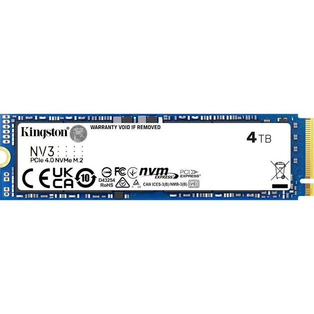 SSD Kingston NV3 4TB M.2 2280 PCIe Gen4.0 x4 - изображение 2