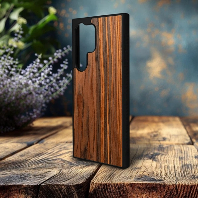 Накладка SkinBacker Wood для Samsung Galaxy S24 Ultra Палисандр (80168) - Фото 3 Накладка SkinBacker Wood для Samsung Galaxy S24 Ultra Палисандр (80168) - изображение 3