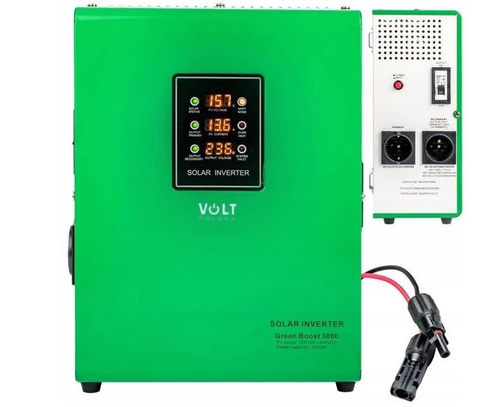 Інвертор сонячний Volt Polska Green Boost MPPT-3000 (120-350VDC) - Фото 9 Інвертор сонячний Volt Polska Green Boost MPPT-3000 (120-350VDC) - изображение 9