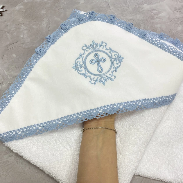 Крыжма махровая Ричард 95х95 белая - изображение 5