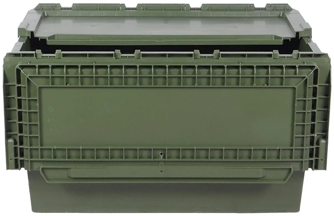 Ящик пластиковый (800х600х440) сплошной, оливковый - изображение 5