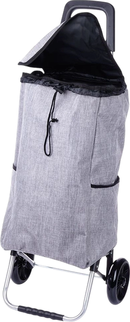 Wózek z torbą na zakupy Orion 40 l Szary (8592381168377) - obraz 2
