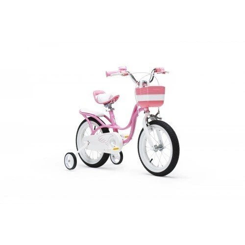 Детский двухколесный велосипед для девочки Royal Baby Little Swan Steel 16 дюймов RB16-18 с корзиной (Розовый) - изображение 2