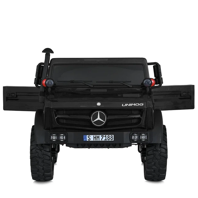 Дитячий двомісний електромобіль Mercedes Unimog Bambi M 5837EBLR (Чорний) - зображення 2