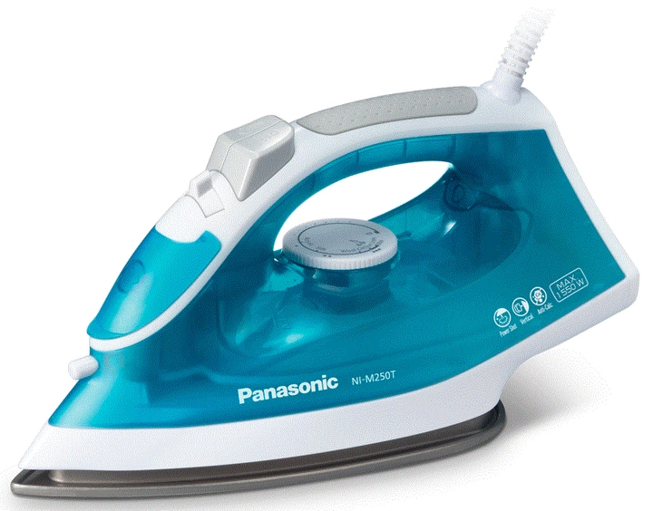 Праска PANASONIC, 1550Вт, 210мл, постійна пара - 15гр, керам. підошва, блакитний - Фото 2 Праска PANASONIC, 1550Вт, 210мл, постійна пара - 15гр, керам. підошва, блакитний - изображение 2