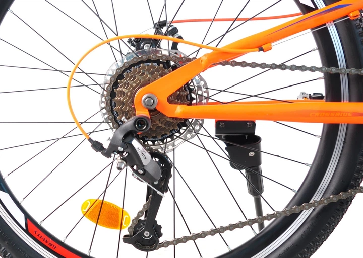 Велосипед горный подростковый Crossride Nitro 24 дюйма, рама 11" (Синий) - изображение 5