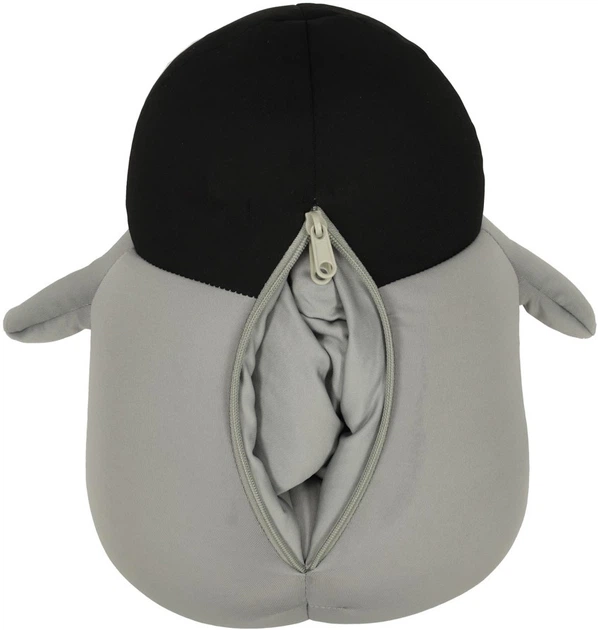 Подушка для подорожей 2в1 Kik під шию м’яка іграшка пінгвін (5903039765467) - зображення 4