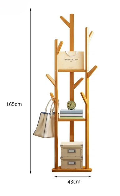 Wieszak na ubrania Hedo bambusowy w kształcie drzewa (5904041149399) - obraz 3