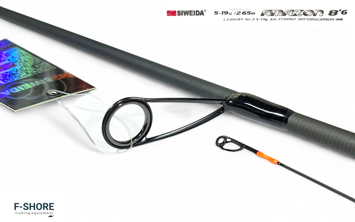 Спиннинг карбоновый для хищной рыбы Siweida Amazon 5-19g 2.65 m (2750907) - изображение 7
